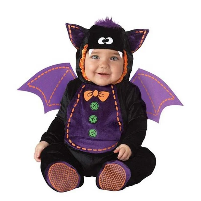 Cos Infant Toddlers Baby Halloween Cosplay Costumes Cute Cartoon Monkey Dinosaur Kangaroo Penguin Christmas Purim Rompers Jumpsu