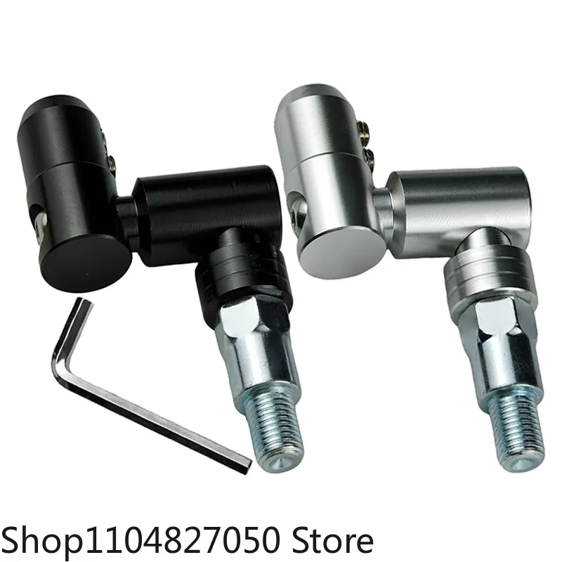 Аксессуары для модификации мотоцикла, зеркальный стержень из алюминиевого сплава с ЧПУ, складной кронштейн, винт 360° °   вращающееся фиксированное винтовое сиденье зеркала