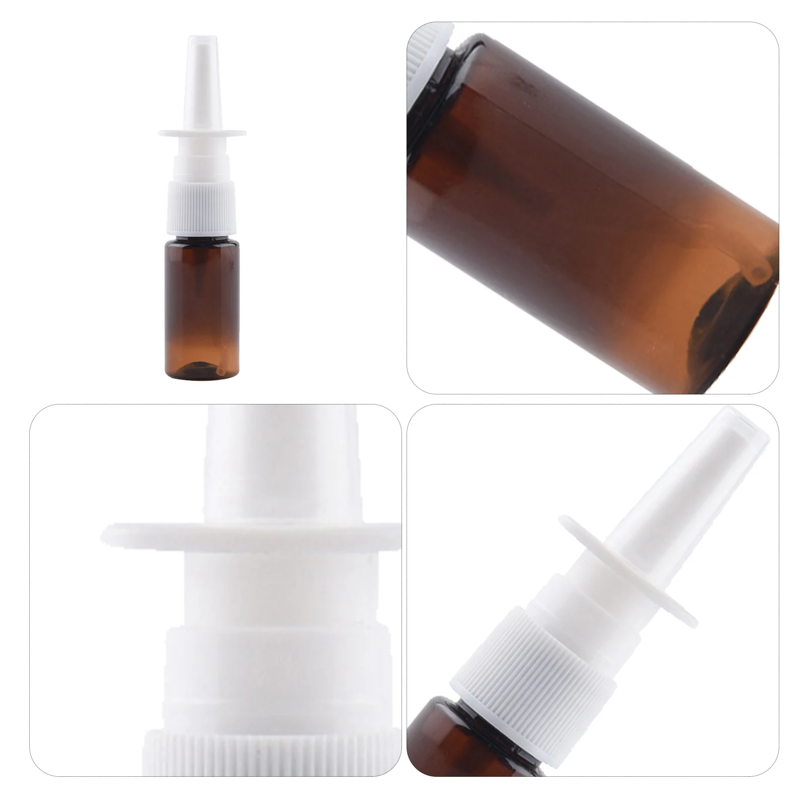10 Stuks Hervulbare Neusspray Flessen 10Ml Lekvrije Draagbare Vloeistof Dispenser Voor Reizen Gym Hotel Kleine Neus spuit Plastic
