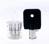 7Pin Plum Lock Transparent Tubular Lock Cylinder Visible Pick Cutaway Practice View Padlock Training Skill For Locksmith