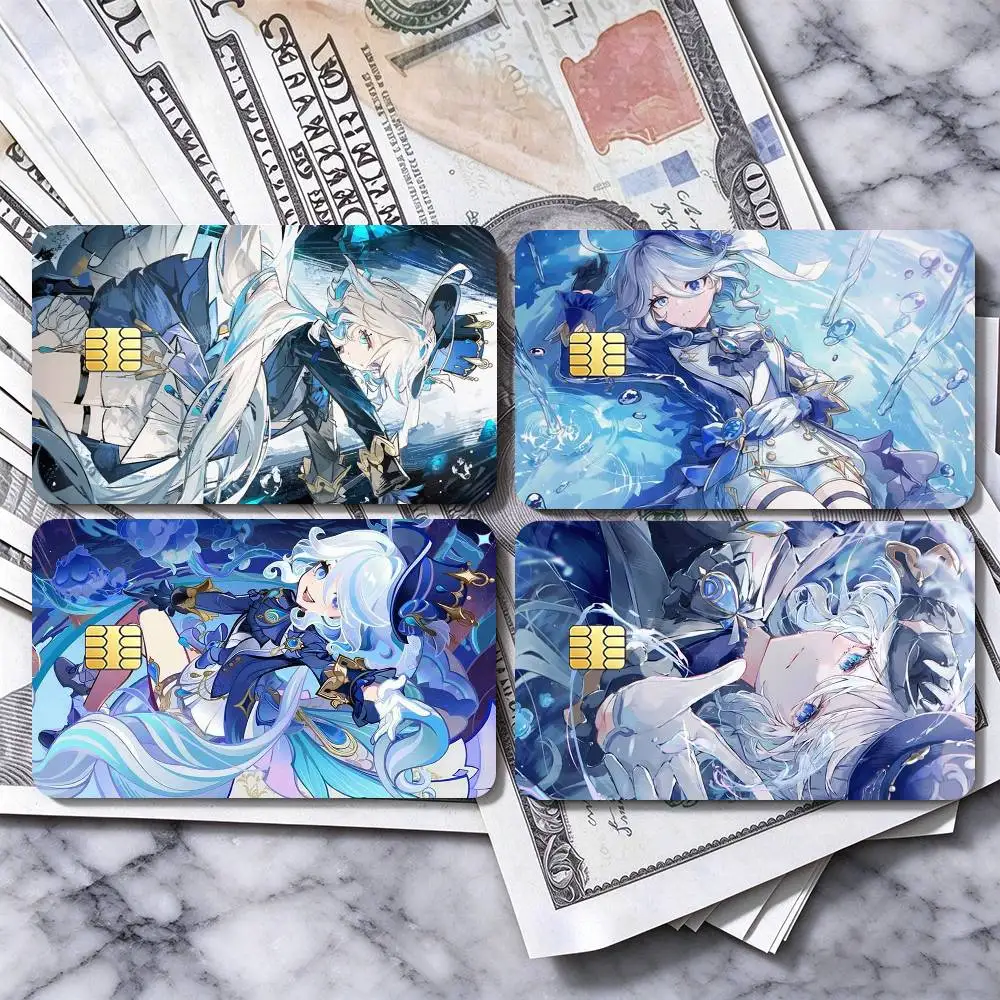 Genshin Impact Furina  High Definition Matte PVC Film Tape | For Credit Card, Debit Card Stickers & Gift Decoration