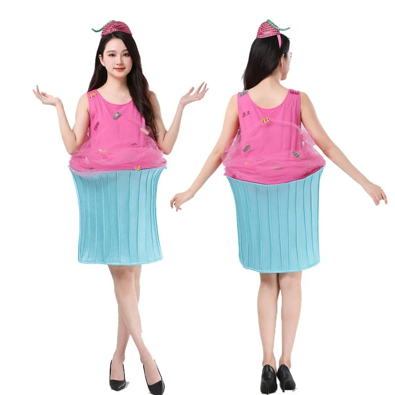 ชุดแฟนซีตลกๆ สำหรับการแสดง รูปแบบแมลงวัน แมลงสาบ ไอศกรีม ฮอทดอก ผลิตในจีน ฤดูร้อน 2025