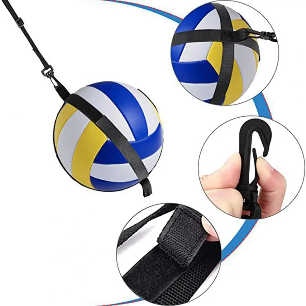 Durable Volleyball Spike Trainer, High Elasticity Adjustable Fastener Wear-resistant Flexible Belt Assistant For Volleyball Exer