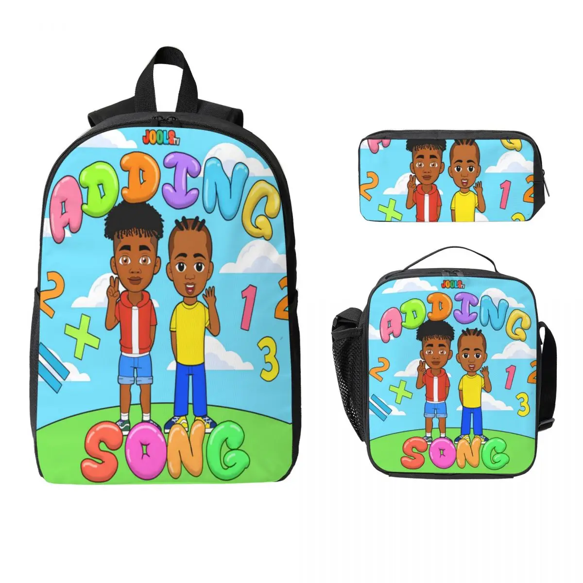 

Набор из 3 предметов: рюкзак, пенал и сумка для обеда с мультяшным дизайном Joos TV для школьников