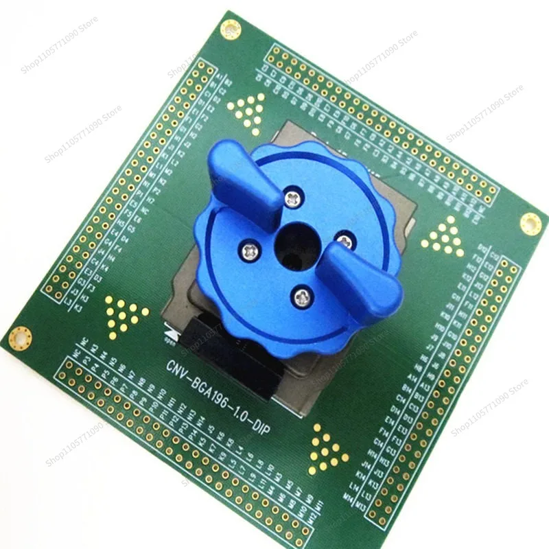 For Probe BGA196 Test Seat Programming Seat IC Aging Seat BGA196 Gold Plated Pitch 1.0mm with Board