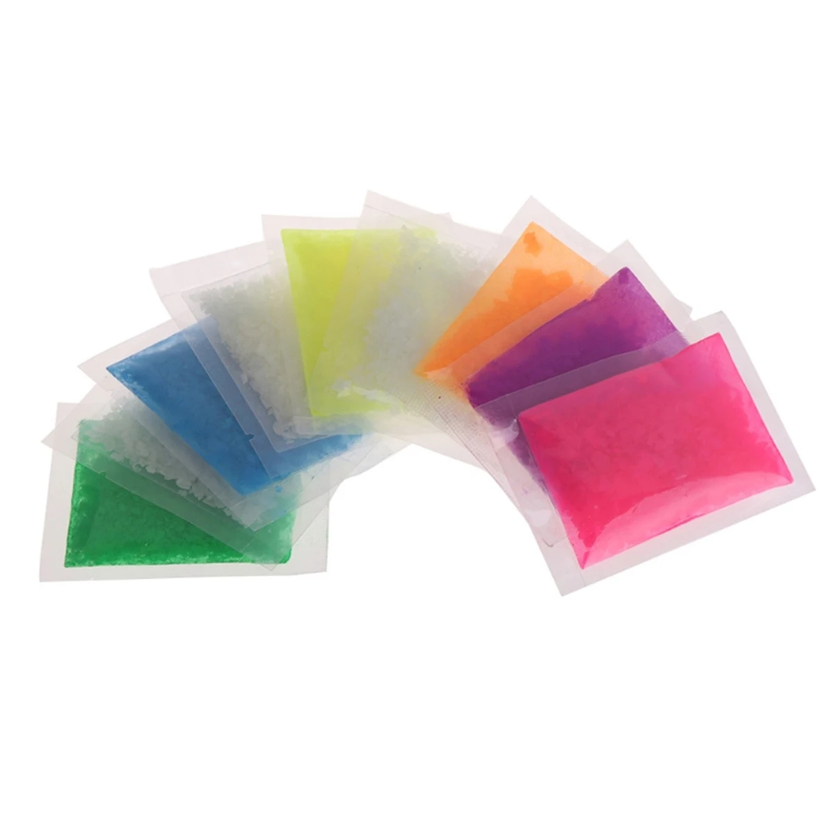 Confezione da 2 pezzi di pigmenti fosforescenti con sabbia luminosa, glitter per unghie, il segno fluorescente