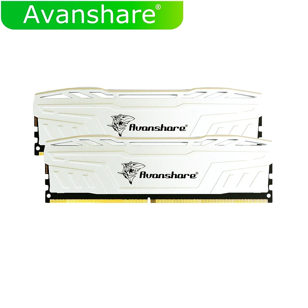 Avanshare Memoria Ram DDR4 8gb 16gb 32g 2666MHz 3200mhz 3600mhz DDR4 Desktop Memory 288pin Udimm XMP2.0 Heatsink for Motherboard