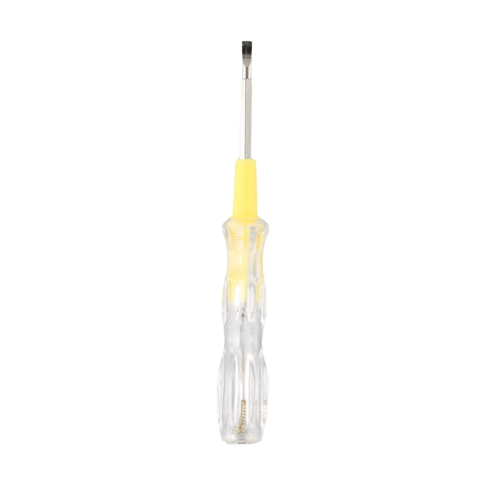 Compact Electric Test Pen Designed for 100V to 500V Detection with Illuminated Indicator and Replaceable Slotted Screwdriver End