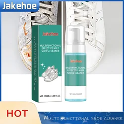 Shoes Cleaner Shoes Whitening Foaming Cleaning Agent Stains Dirt Remover Sneakers Shoes Leather Decontamination Washing Liquid