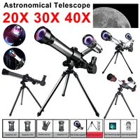 20X 30X 40X Astronomical Telescope Portable Travel Telescope Monocular HD Moon Space Planet Observation for Children Gifts