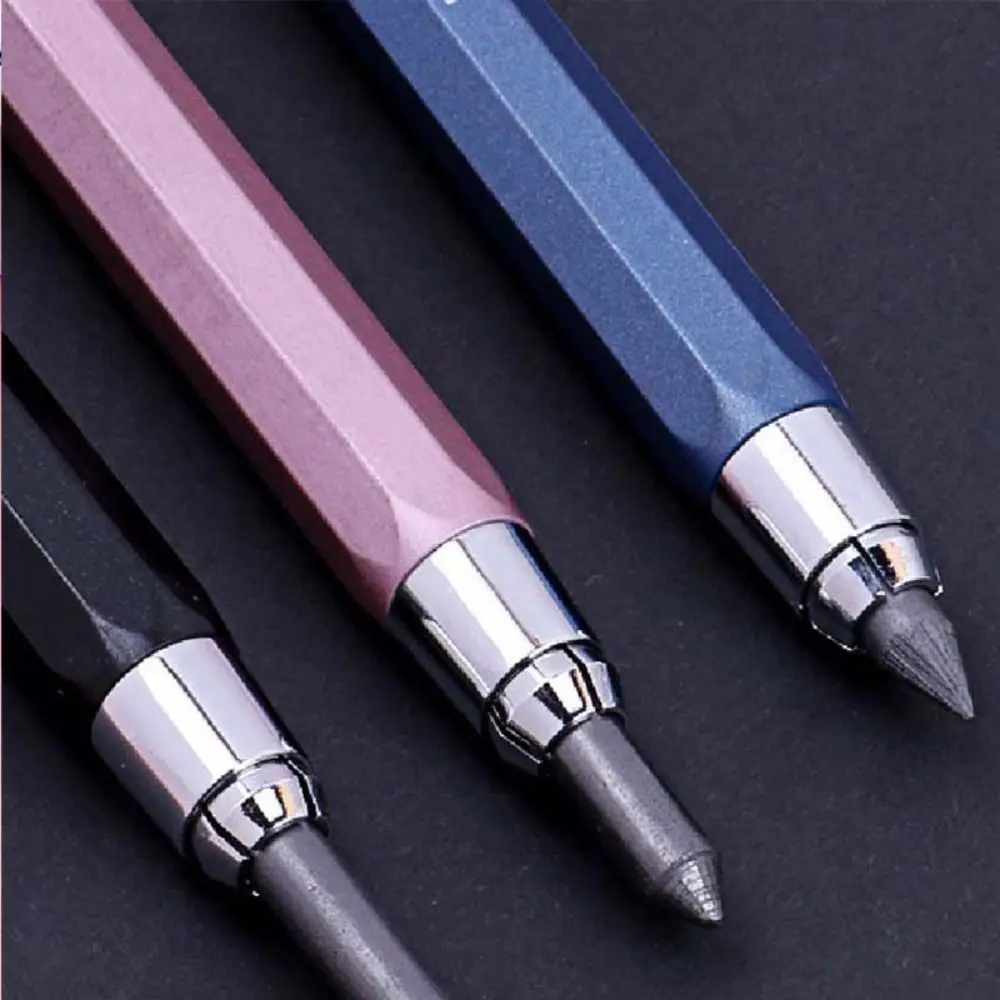 5,6mm Metall Druck bleistift 2b/4b/6b/8b Bleistift Nachfüllung Malerei Zeichnung Schreib werkzeug Skizze Comics automatisches Bleistift Briefpapier