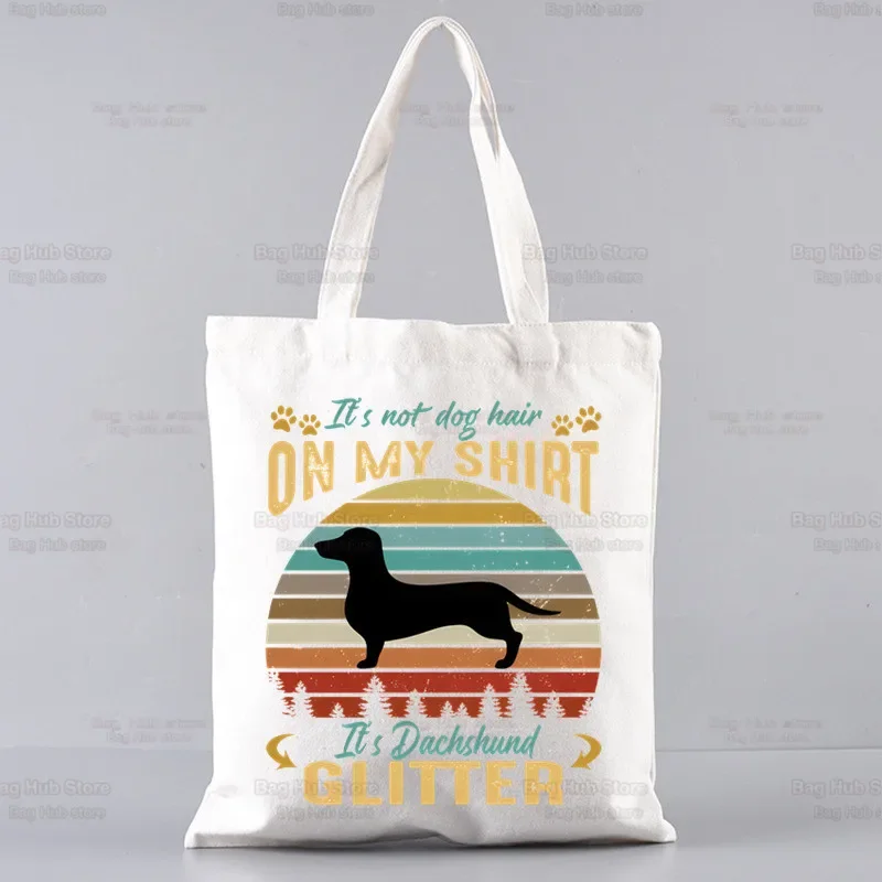 Anatomy Dachshund Dog I Do What I Want Shopping Bag Shopper Eco Canvas Shopper Bolsas De Tela Bag Reusable Sacolas