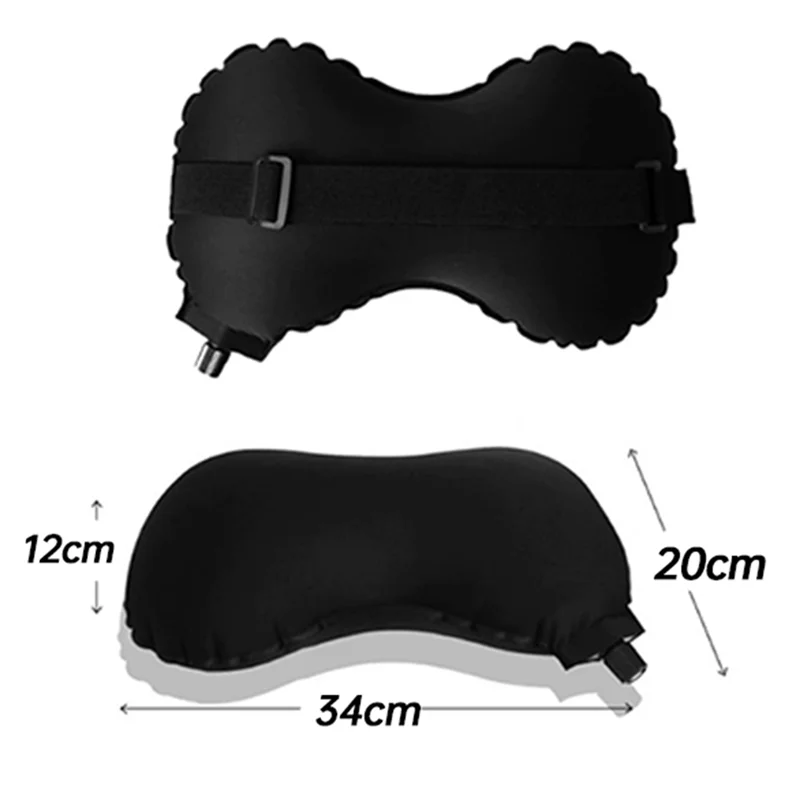 ABZV-para avión, productos de viaje de vuelo largo, almohada Lumbar, almohada de soporte Lumbar inflable esencial