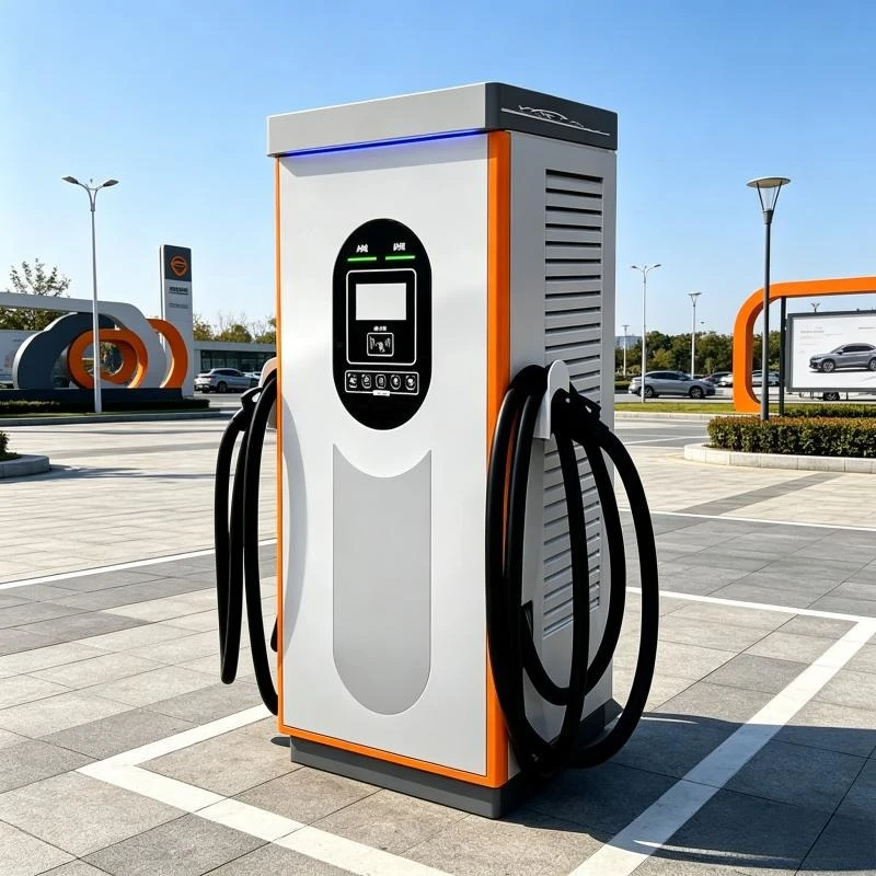 120kW Dual-charger EV Charging Station with Dynamic Power Distribution, 380V/480V Industrial Voltage, and OCPP Cloud Management