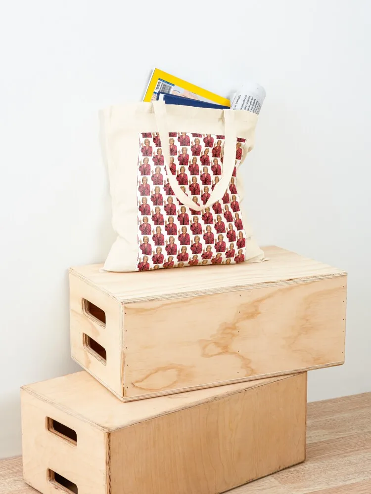 Betty White middle finger Tote Bag reusable shopping bag tote bags men shoping bag Women's shopping