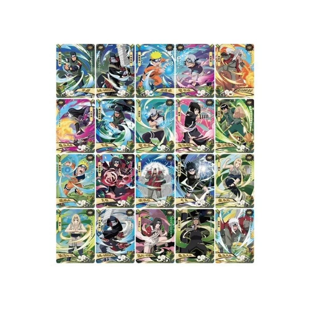 Naruto SSR UR CP Uchiha Sasuke Haruno Sakura Hatake Kakashi Namikaze Minato Holographic Glitter Texture Foil Collectible Card