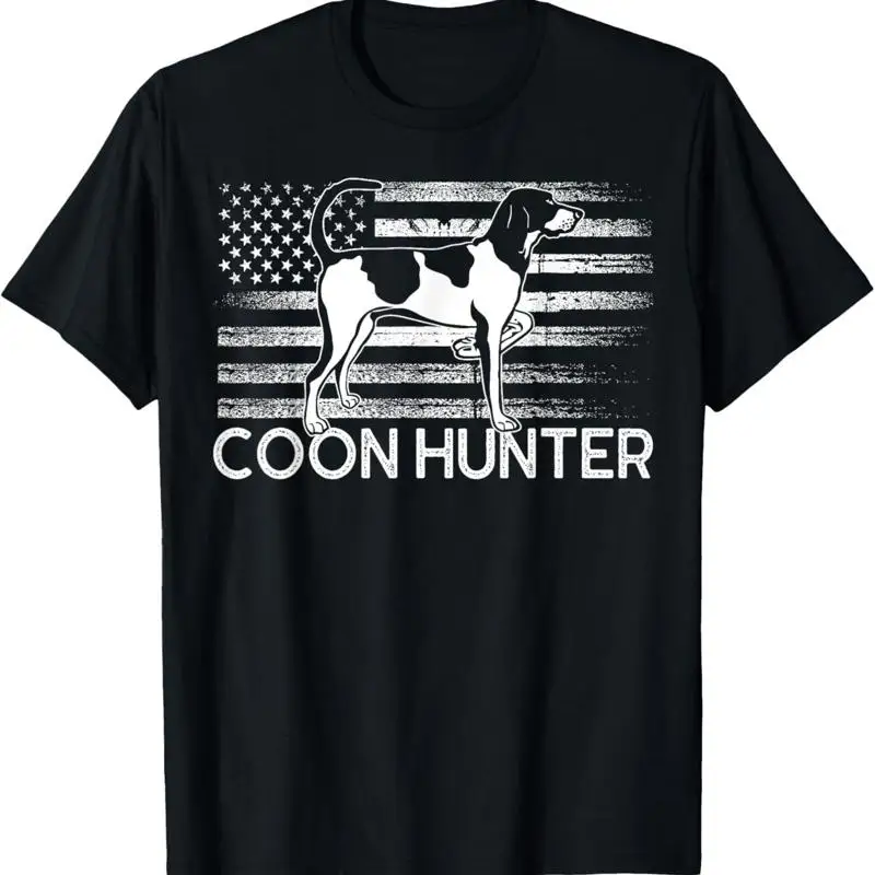 

Raccoon Hunting Flag Green T Shirt