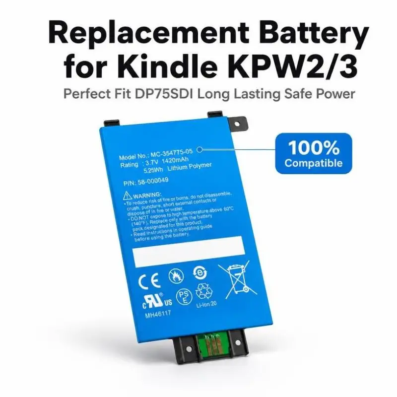 Сменная батарея DP75SDI для Amazon Kindle PaperWhite 2 3 KPW2 KPW3 S13-R1-D MC-354775-05 58-000049