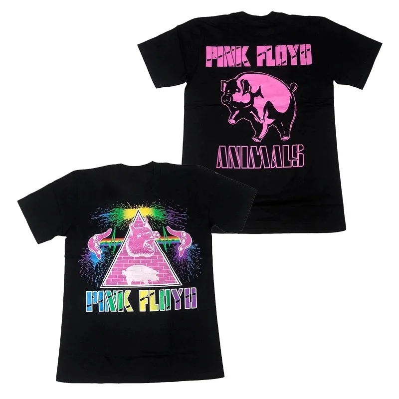 Pink Floyd Printed T-Shirt, Unisex Pure Cotton Hip-Hop Loose Short Sleeve T-Shirt Street Style Top Comfortable  casual