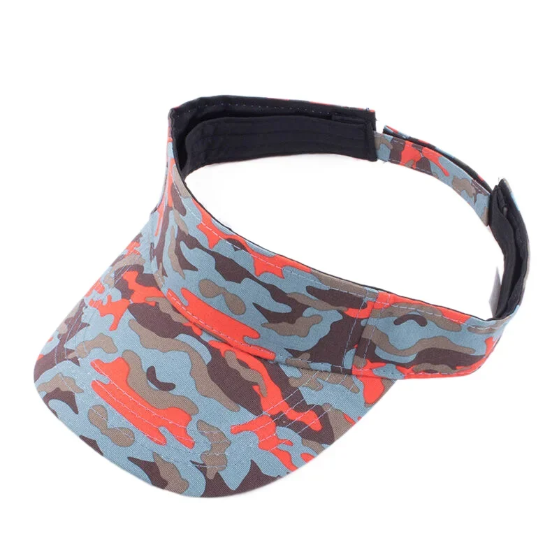 Summer Men's Camouflage Sun Visor Cap Outdoor Travel Sun Protection Hat for Women