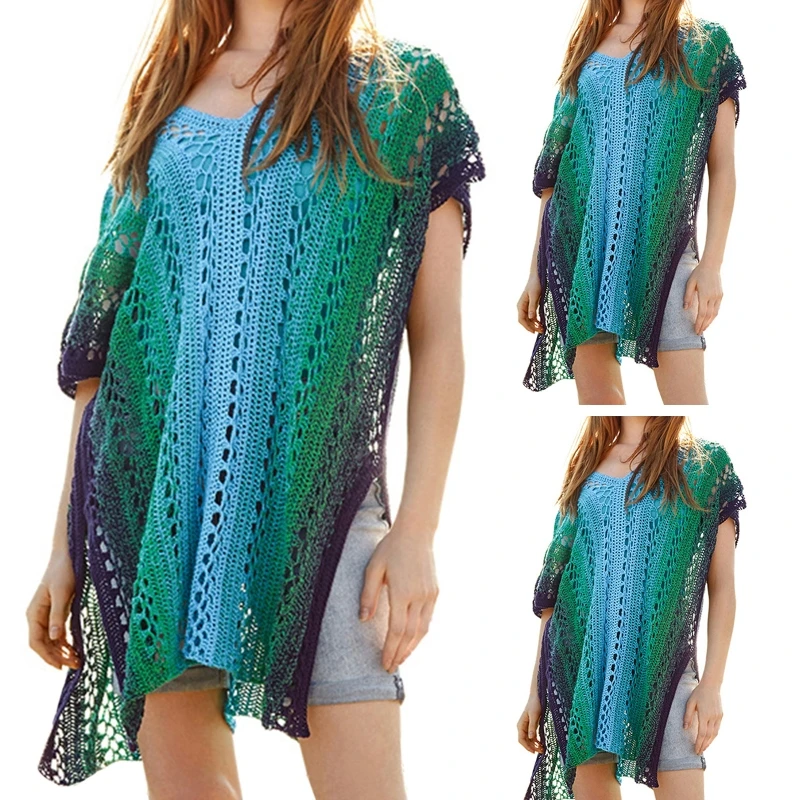 Hollow Out Dress Beachwear Cover Up ชุดว่ายน้ำสตรีสำหรับ Sun สำหรับ Protecti