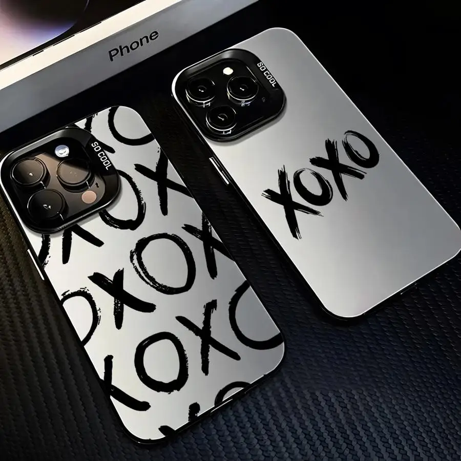 حافظة لهاتف آيفون 16e 14 15 16 Plus 11 12 13 Pro Max من Fun Letters XX