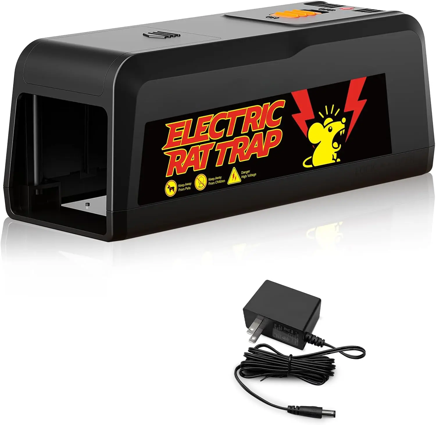 

Electric Rat Trap Indoor with High-Power Shock & Removable Plate, Safe Effective for Garage Basement Use