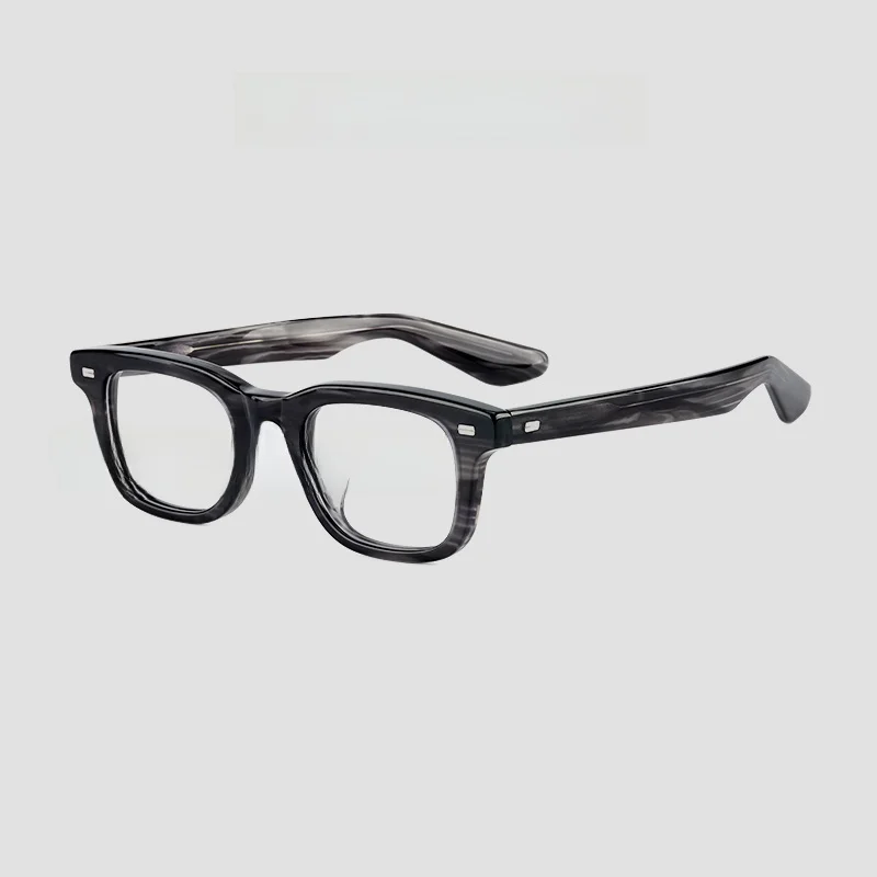 

Retro Handmade Square Frame Optical Glasses Frame ex High Index Matching Versatile Sli Available for Myopia Prescription