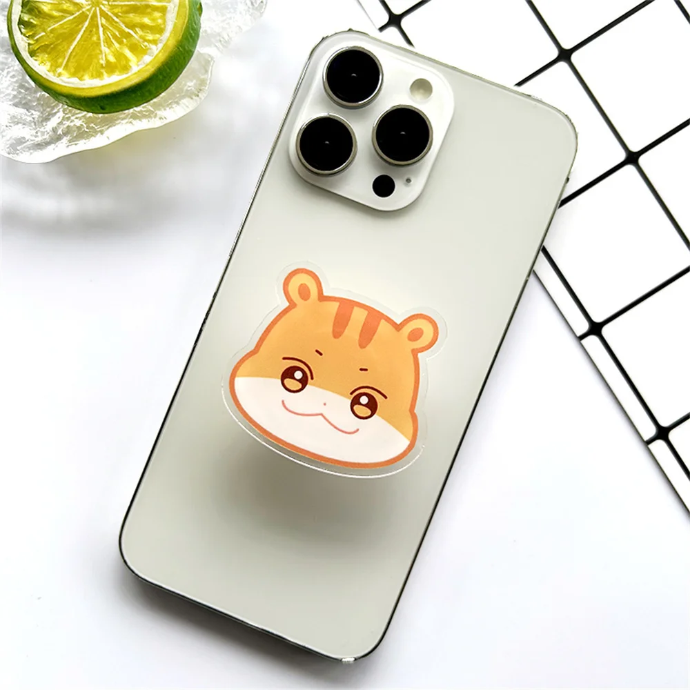 Kpop ATEEZ Phone Stand 5CM Cartoon Cute Transparent Acrylic Printing Mobile Phone Support Fashion Korean Style Cellphone Mount