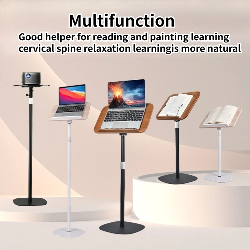 Floor Mounted Reading Stand Floor Mounted Bookshelf Student Painting Stand Adjustable Song Score Tablet Notebook Stand