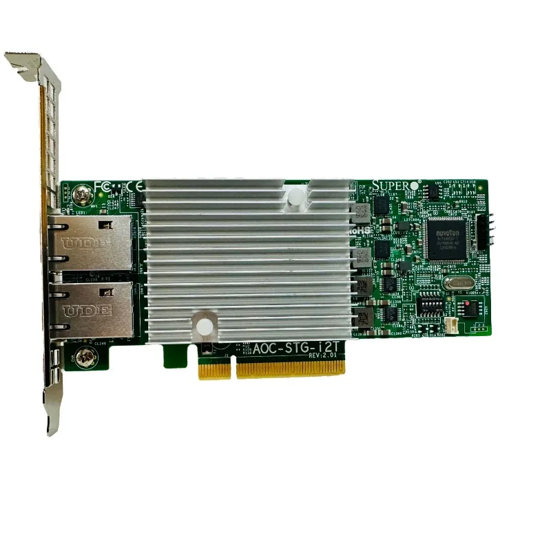 أجزاء لـ AOC-STG-I2T 10 جيجابت منفذ كهربائي مزدوج PCIe بطاقة واجهة الشبكة Intel X540-T2 Synology esxi تمرير من خلال #2