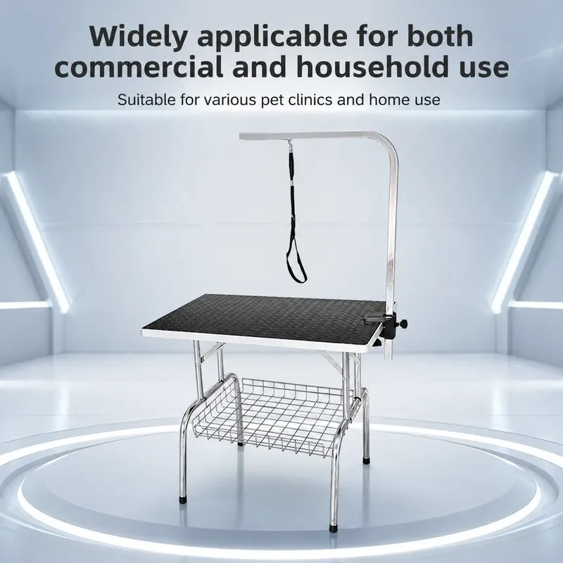 Stainless Steel Hydraulic Pet Grooming Table Dog Bath Shearing Store Household Hair Dryer