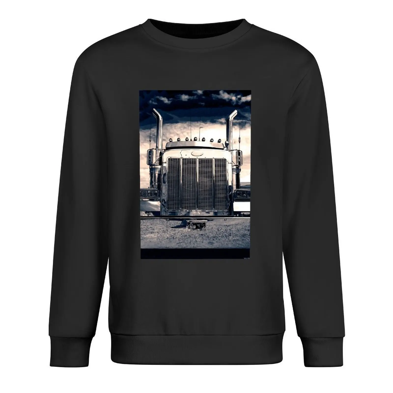 

Peterbilt at Night Pullover tracksuits men clothes japanese style autumn clothes new sweatshirt