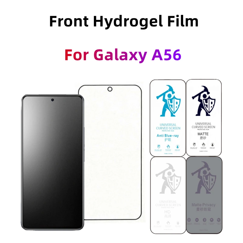 

2pcs Matte Hydrogel Film For Samsung Galaxy A56 HD Screen Protector For Galaxy A56 Eye Care Anti Spy Matte Front Protective Film