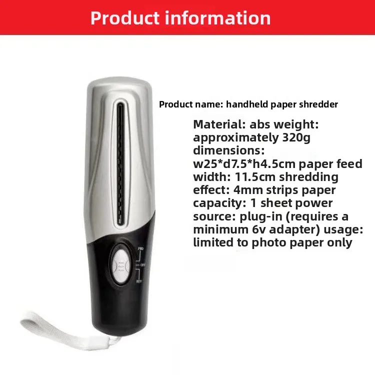 USB Portable Shredder Multifunctional Mini Electric Shredder Office and Home Mini Shredder