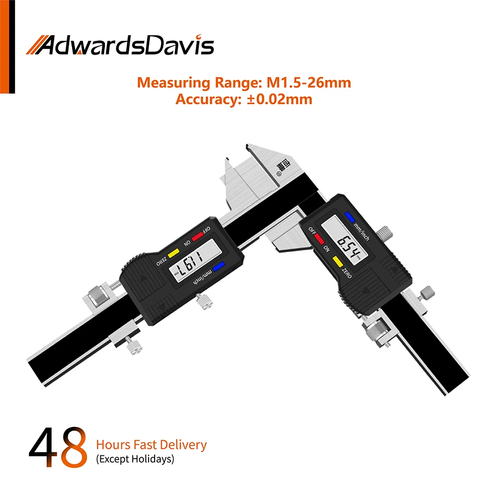 Spessore del dente Display digitale calibro elettronico specifica M1.5-26 spessore del dente calibro a corsoio M1-26 precisione 0.02mm