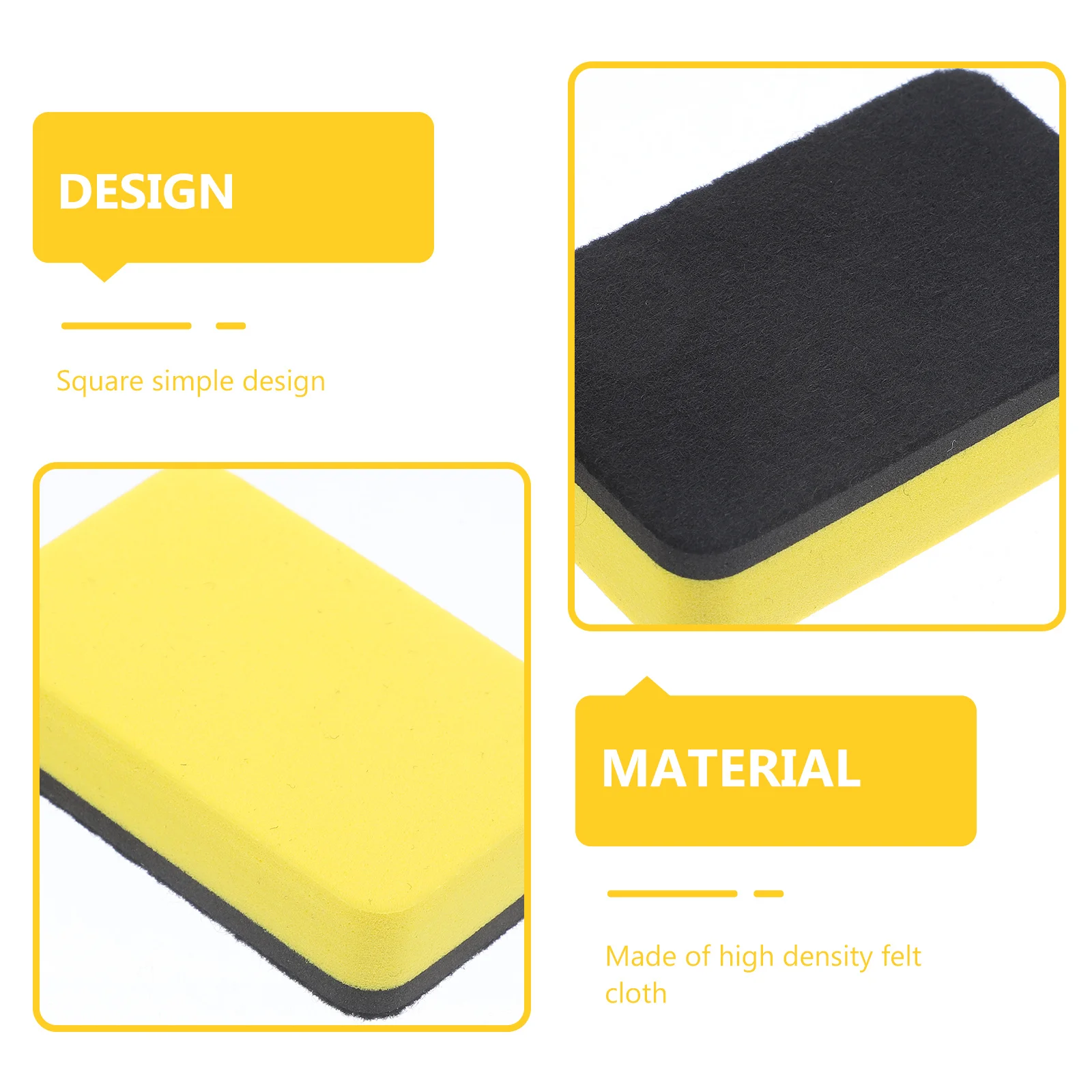 36 قطعة ممحاة السبورة المحمولة إيفا ورأى القماش محايات المسح الجاف لمكتب الفصول الدراسية المنزل استخدام خفيفة الوزن تنظيف السبورة #4