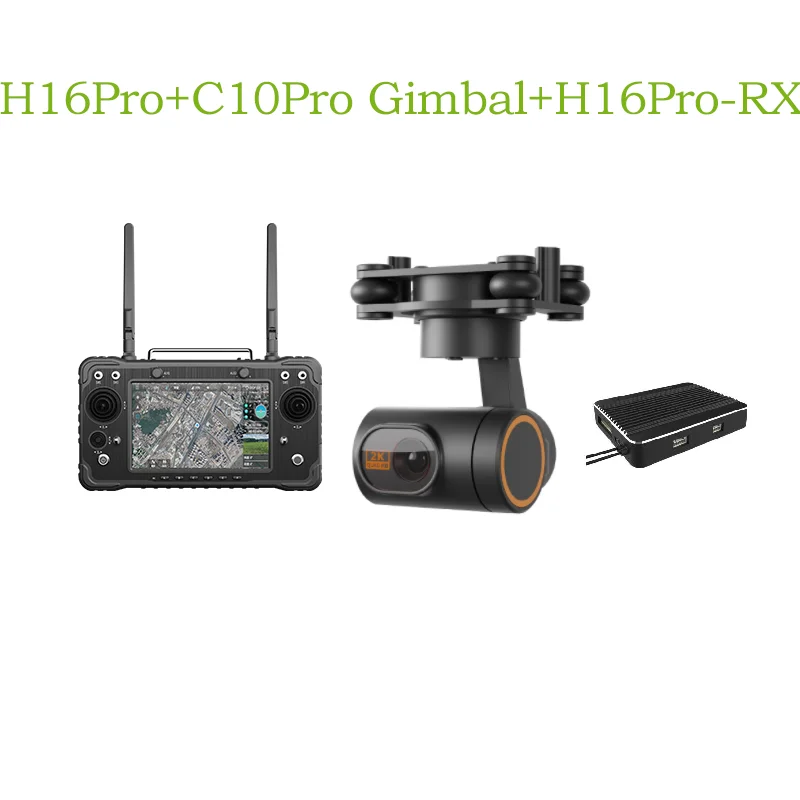 SKYDROID H16/H16Pro FPV: 10-30KM 1080P, display HD da 7", doppia antenna, valutazione IP, protezione industriale per drone e ambienti difficili