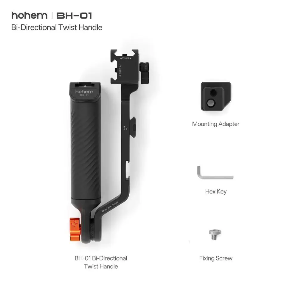Hohem BH-01 for ISteady MT3/MT2/M6 Bi-Directional Twist Handle, Sling Handgrip Kit, Adjustable Gimbal Sling Handle, Ergonomic Gr