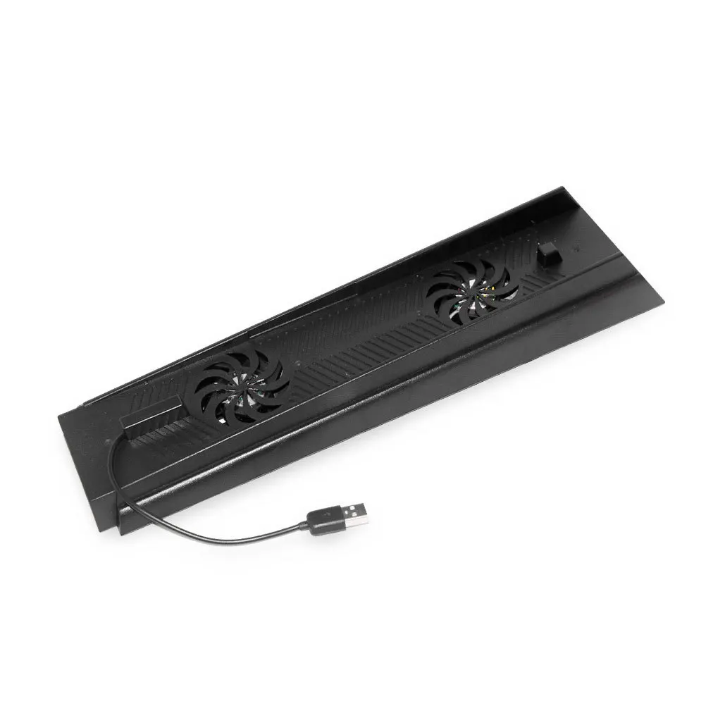 

Multifunction Vertical Cradle Base Durable Cooling Fans USB Hub Charging Station 2 Controllers Space Saving No Overheating