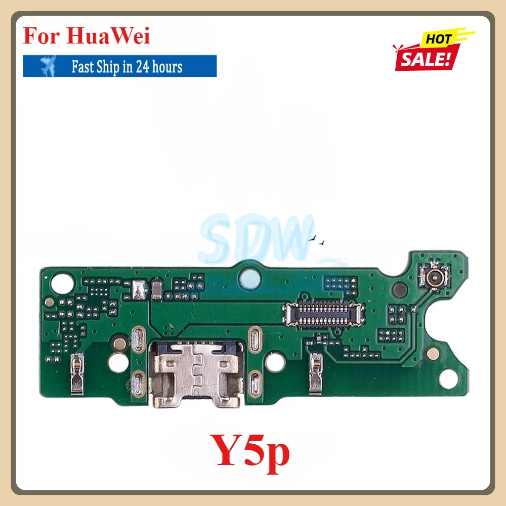 1Pcs USB Charging Port Dock Plug Connector Charger Board With Microphone Flex Cable For HuaWei Y9a Y7a Y9s Y6s Y8p Y7p Y6p Y5p