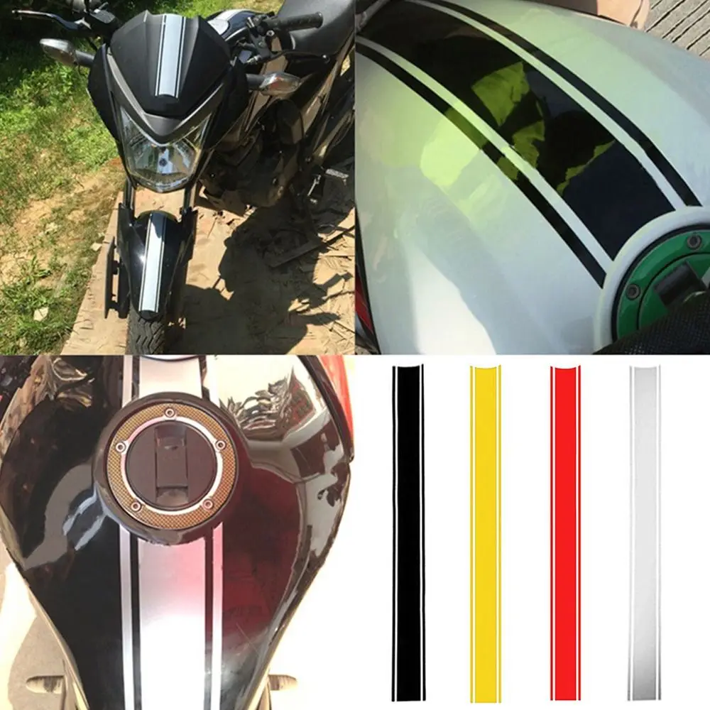 

Waterproof Accessories Ornament Motorcycle Reflective Stickers Pin-stripe Decals Fuel Tank Racing Protective Film
