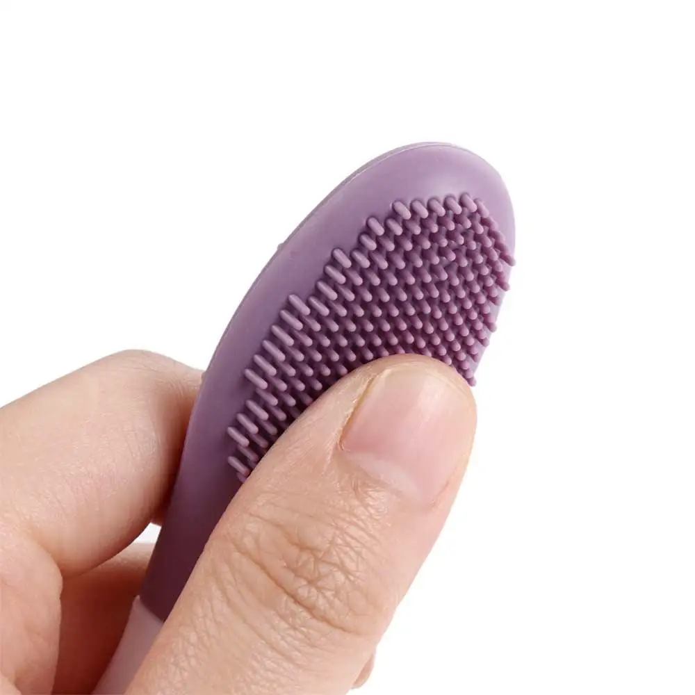 Facial Skin Care Exfoliator Home Salon Soft Silicone Face Mask Brush Deep Cleaning Tools Double Head Brush Beauty Makeup Brush