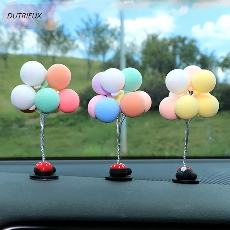 

Creative Car Balloon Ornaments Center Console Decoration Auto Interior Balloon Car Decoration For Girls Dashboard Accessories