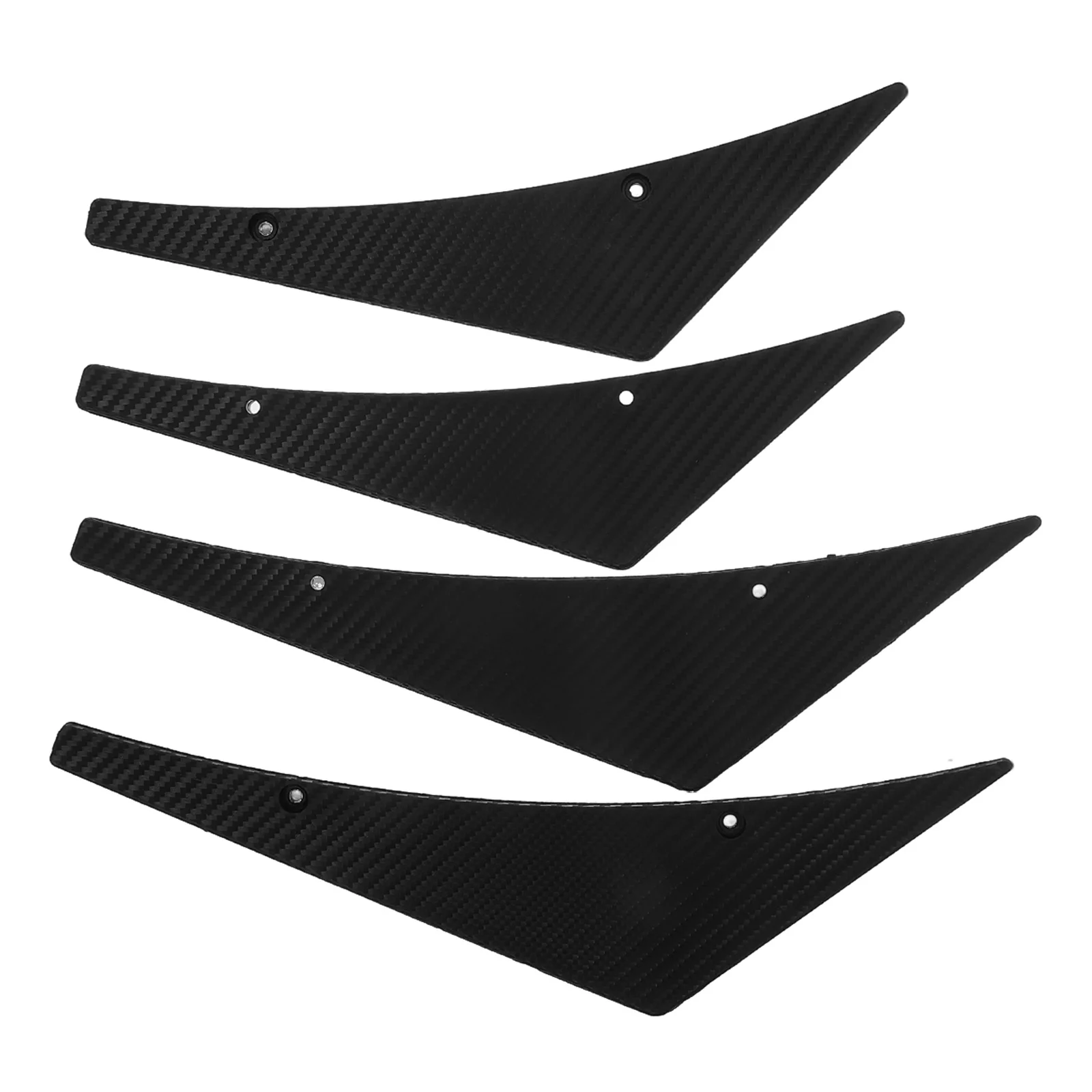 4 Pcs Decorative Wind Knife Car Spoiler Strips Refit Exterior Fins Front Abs Plastic Side For Wings