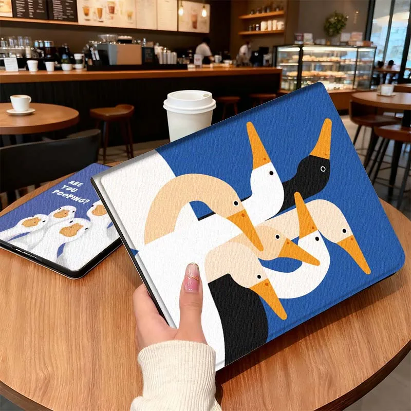 

Cartoon Anime Duck Cute For iPad Pro Air 5th 6th 7th 13 M3 M4 M5 12.9 13.3 inch 2017 2022 2024 2025 Tablet Case