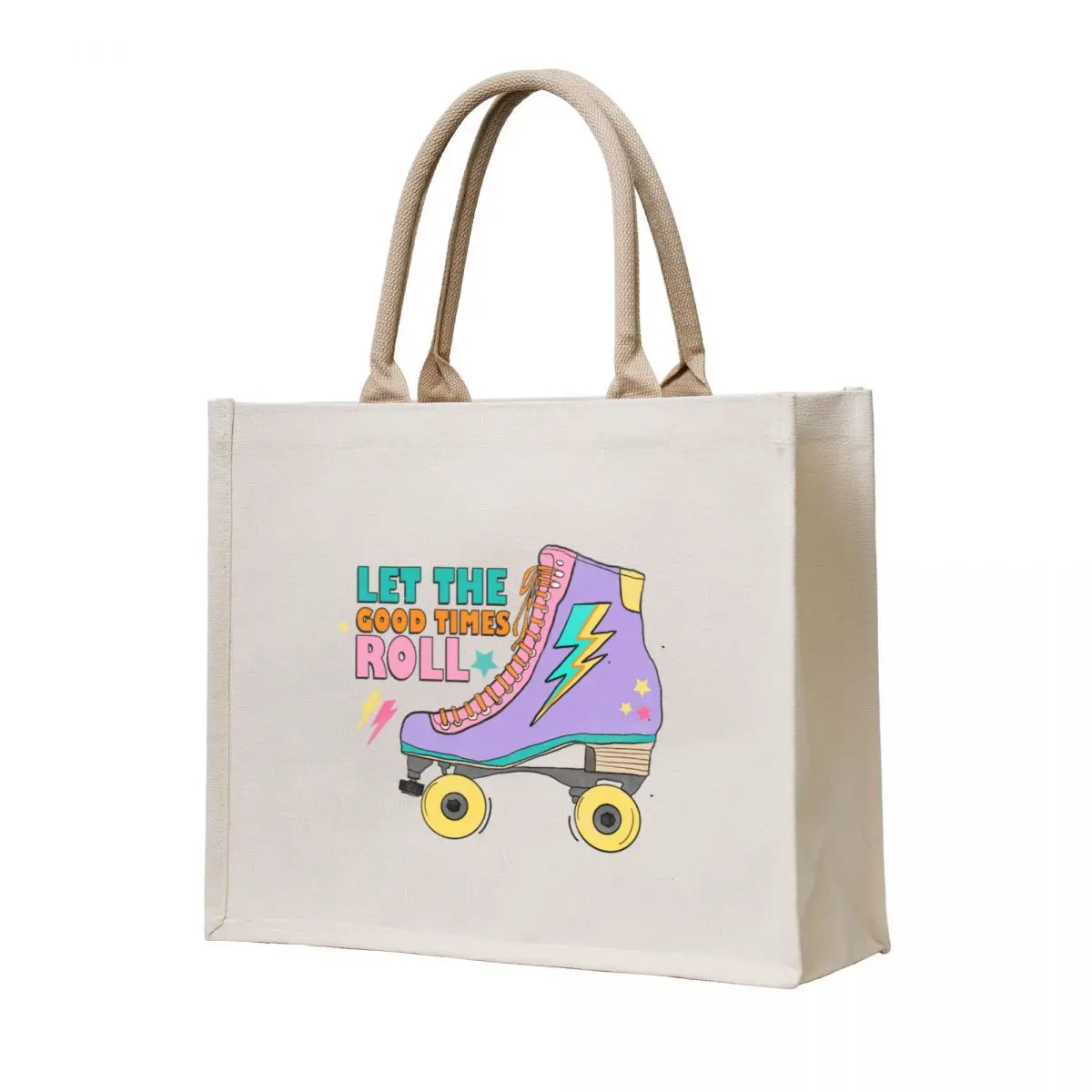 

Let the Good Times Roll 90s Vibes Tote Bag shopping trolley bag women bag university shopper canvas tote