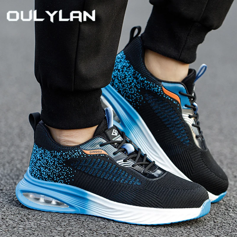 

Oulylan Male Steel Toe Labor Shoes Wear Resistant Safety Boot Anti-puncture Work Footwear Men Anti-smash Breathable Sneaker