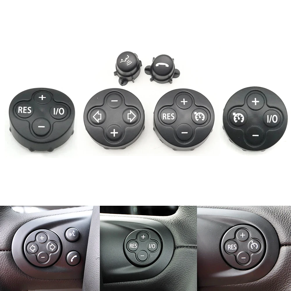 Car Steering Wheel Multifunction Cruise Control Volume Button Cover For BMW MINI Cooper Clubman R61 R60 R59 R58 R57 R56 R55