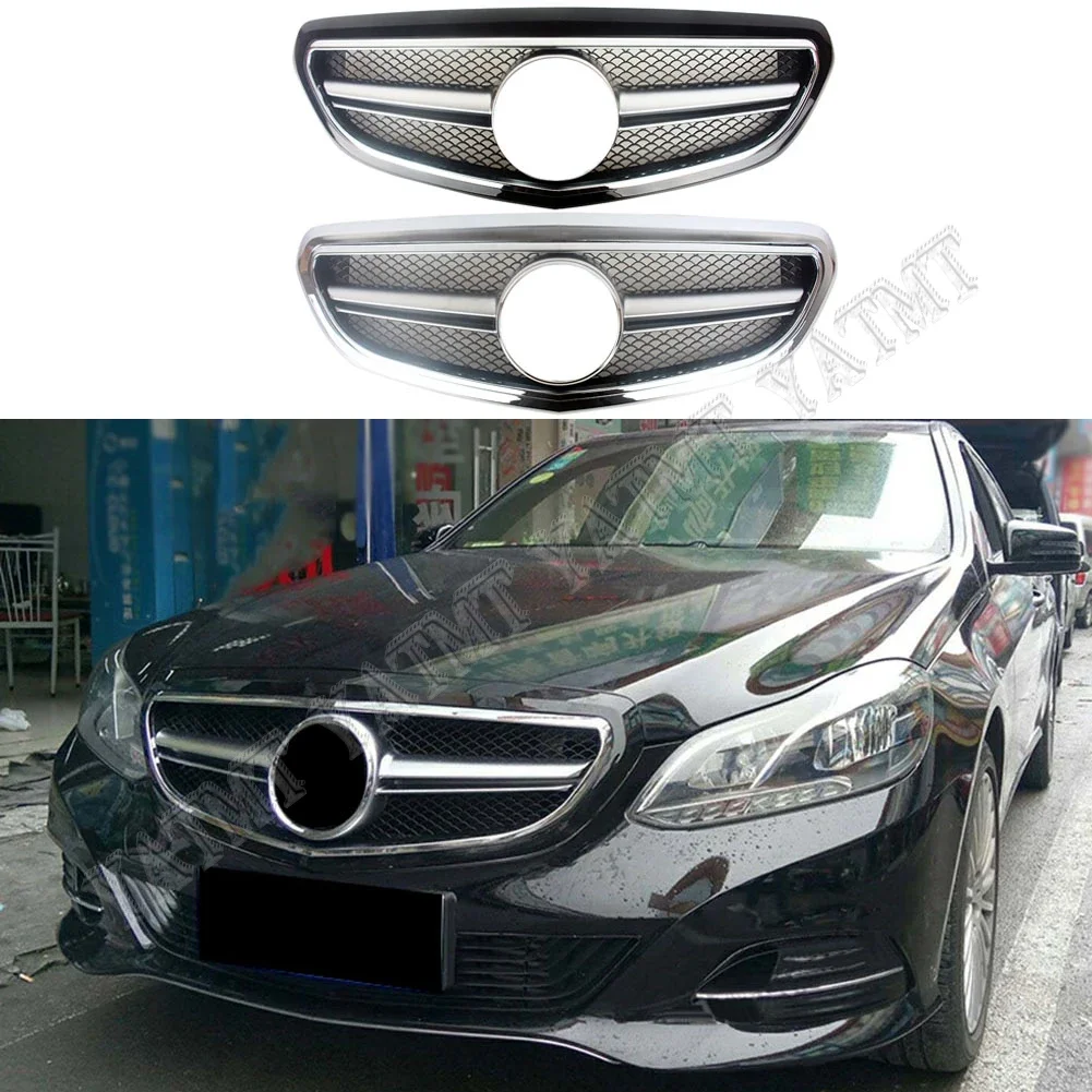 

Car Front Racing Billet Bumper Elegance Grille Upper Facelift Grill For Mercedes Benz E-Class W212 2014 2015 2016 Four Doors